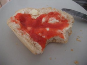 Erdbeerbrötchen